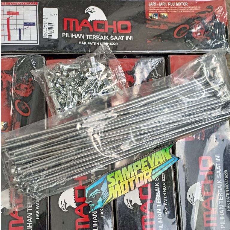 Ruji Jari Jari Velg Ring 19 21 Ukuran 205 215 Macho Chrome