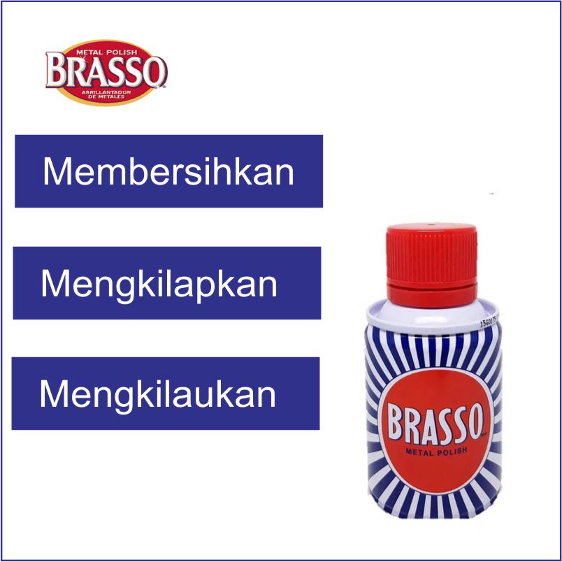 Brasso metal polish 100ml penghilang kusam dan pengkilat logam / Sakinah supermarket