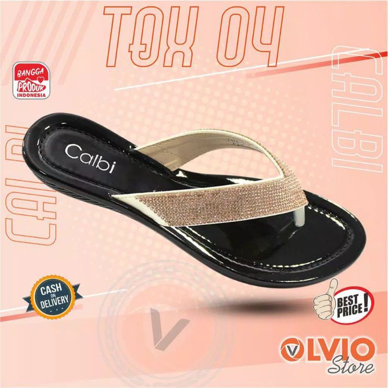 Calbi sandal wanita fashion model TERBARU,ORIGINAL 100% calbi tqx 04 ukuran 36-40