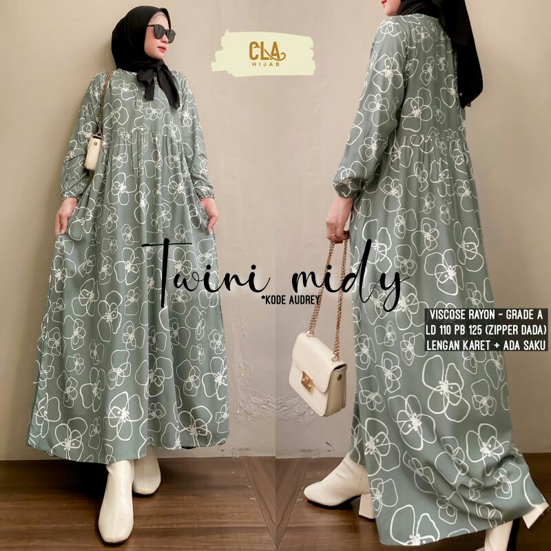 HARUKA &amp; TWINI Midi Dress Ori by Cla