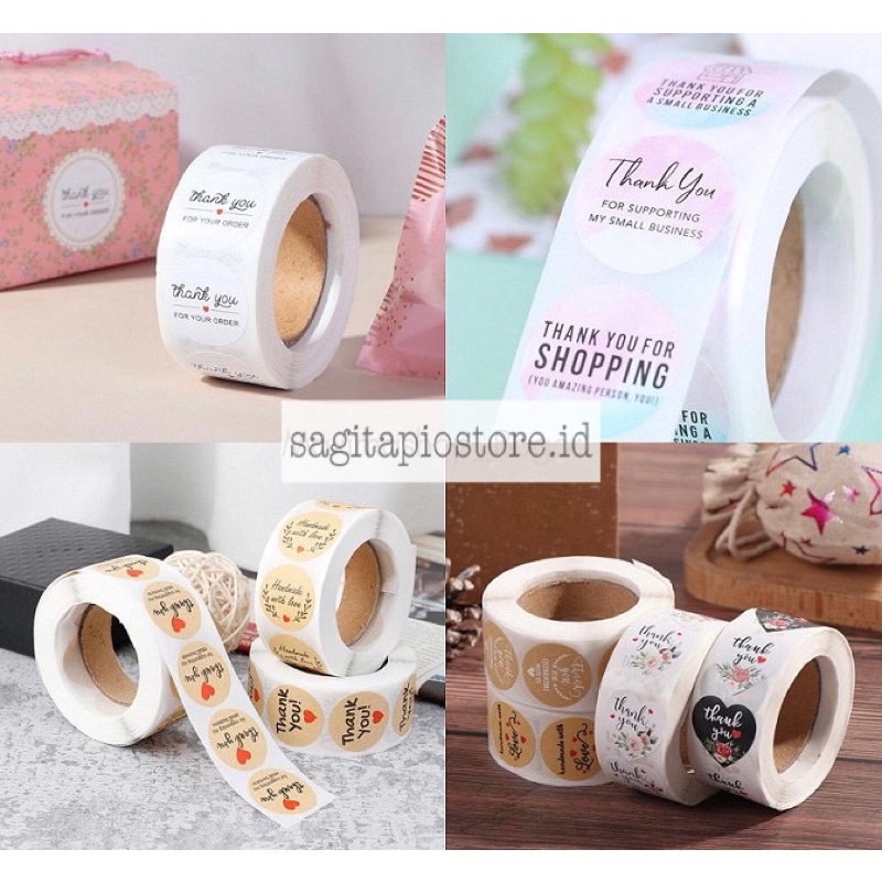 

10 PCS STICKER THANK YOU TERIMA KASIH STIKER SOUVENIR SEGEL LUCU CANTIK MURAH
