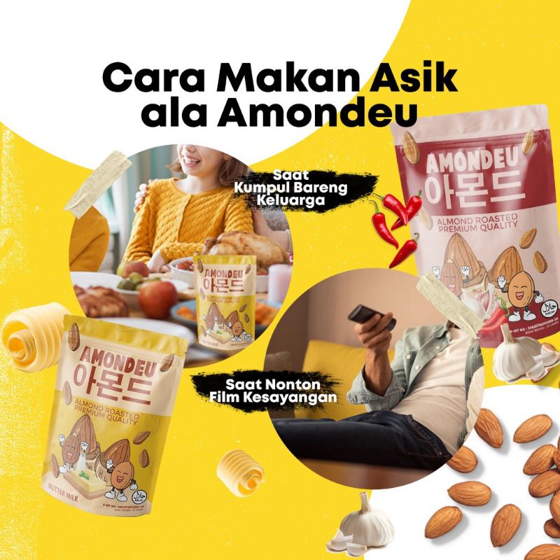 Amondeu Almond Roasted Cemilan Sehat Camilan Busui Bumil