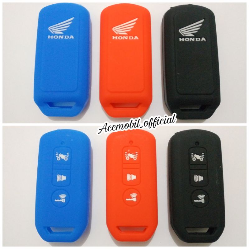 ✨ COD ✨ Silikon Kunci Remote Motor Honda PCX 2018 | Key Cover Honda PCX 125 / 150 3 Tombol