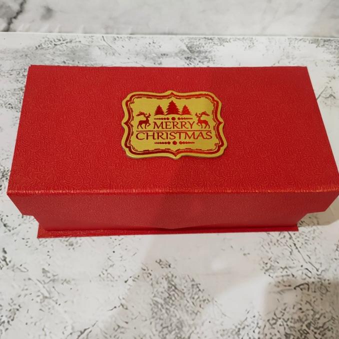 

[COD] Box Lapis / Kue Kering Christmas / Natal / Merah Uk 22x11x8 cm Magnet [COD]