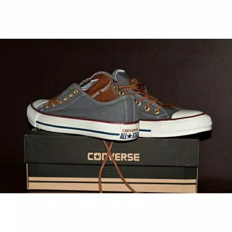 SEPATU CONVERSE PREMIUM IMPORT VIETNAM GREY ABU SNEAKER CASUAL KADO HADIAH CEWEK COWOK TERLARIS