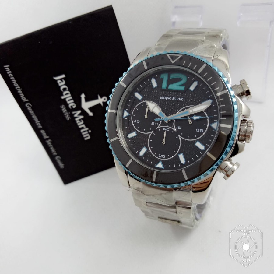 JAM TANGAN PRIA JACQUE MARTIN 3248 STAINLESS STEEL