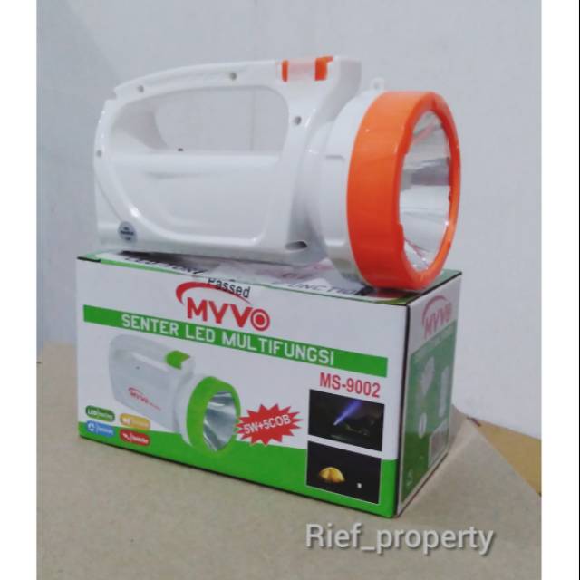 Senter myvo multifungsi LED 9002 5watt +5 cob