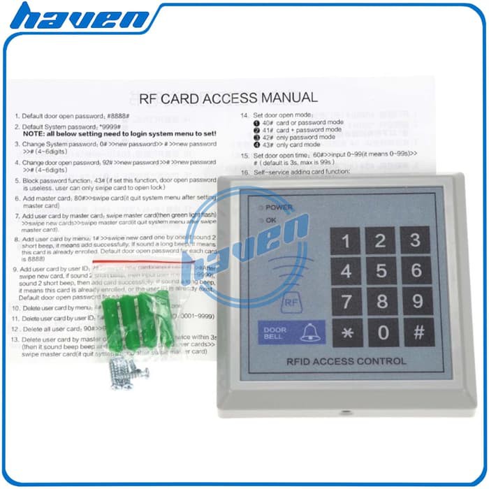 MESIN RFID ACCESS CONTROL / AKSES CONTROL / MESIN ACCESS DOOR LOCK