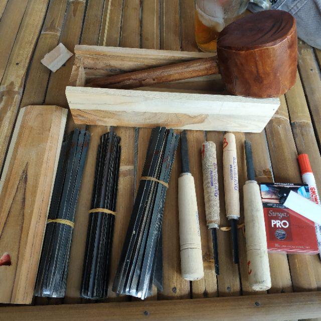 ALAT PAHAT UKIR /TATAH KAYU LENGKAP KHAS JEPARA MURAH ISI BANYAK 44