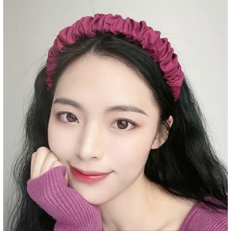 BANDO SCRUNCHIE SATIN HEADBAND KOREA PREMIUM TERMURAH BEST SELLER