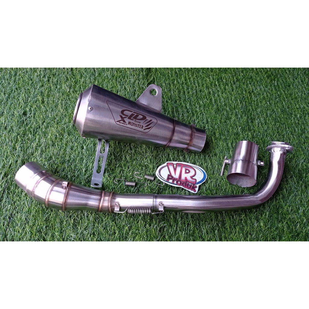 Knalpot CLD X Monster Tiga(3) Suara Nmax,PCX,Aerox,ADV,Lexi