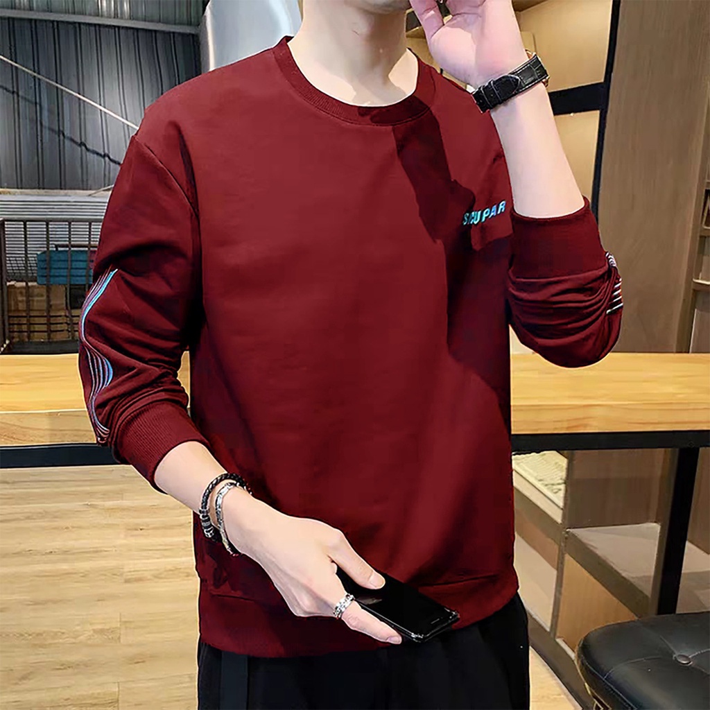 KIYOWO-BAJU SWEATER SOCUPAR PAKAIAN FASHION PRIA LENGAN PANJANG