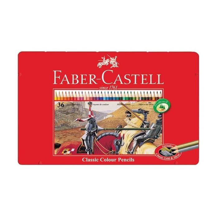 

TBMO PENSIL WARNA TIN CASE SET 36L FABER-CASTEL 115846