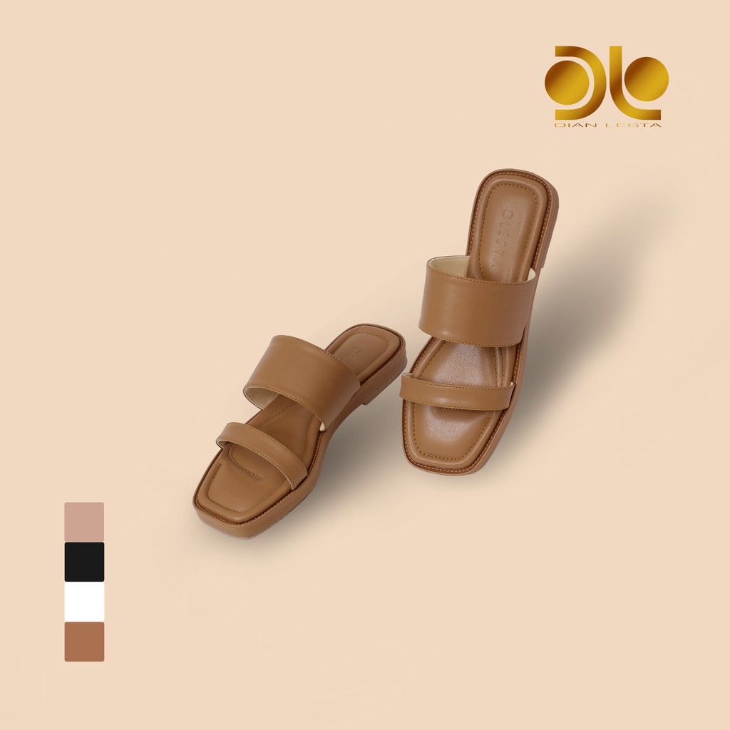 sandal flat wanita || KARINA || sandal wanita / sendal flat / sandal wanita kekinian / By DLESTA