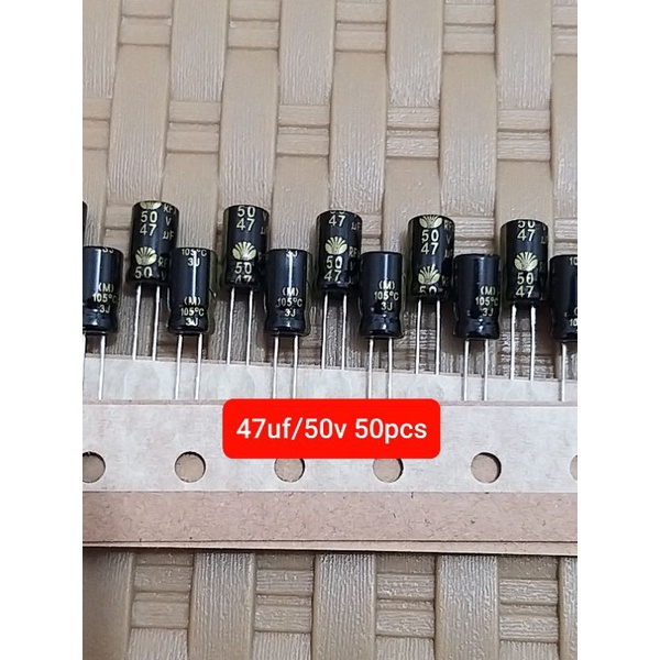 Elco 47uf 50v Kualitas Terbaik 50pcs