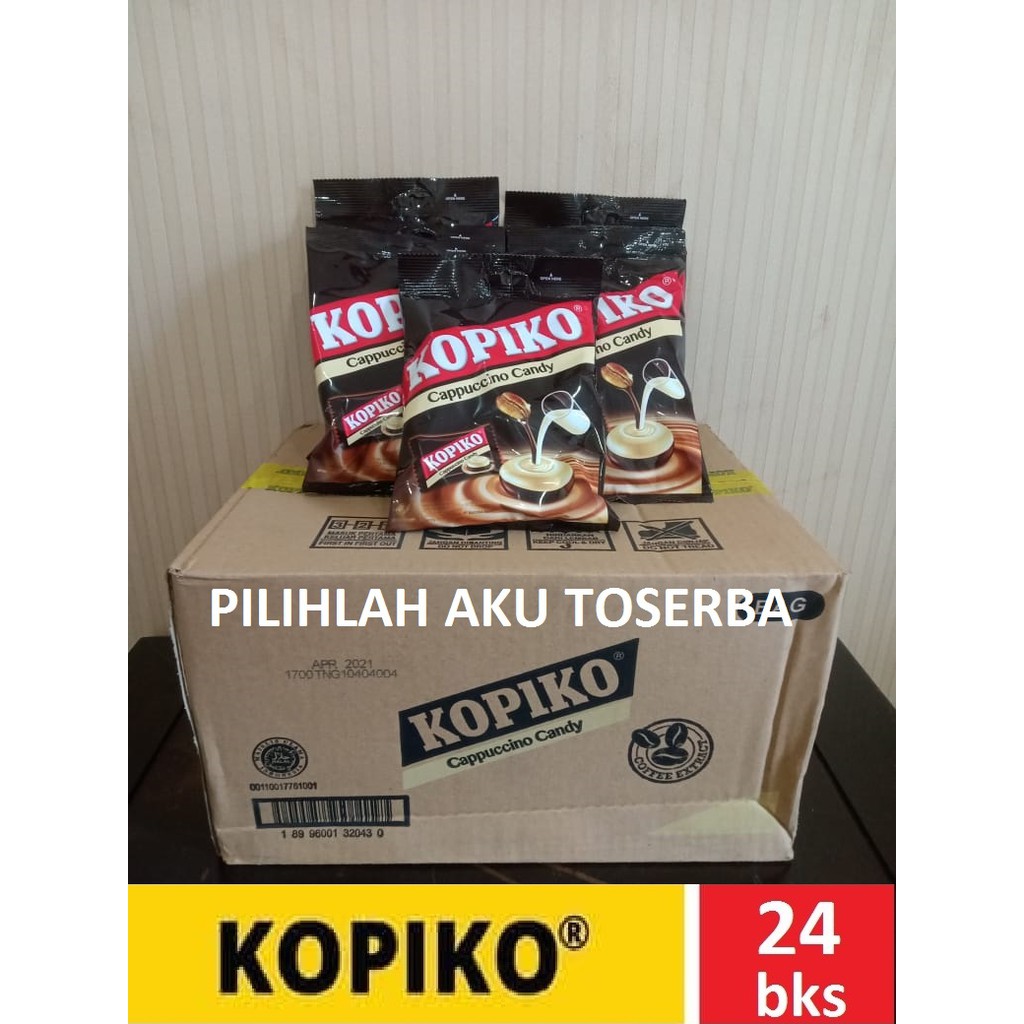 Permen Kopi KOPIKO CAPPUCCINO CANDY - 1 karton isi 24 bungkus (50 pcs)