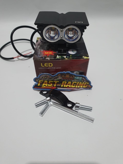 Lampu Tembak OWL 2 Mata Led Cree Mini UltraFire Full besi