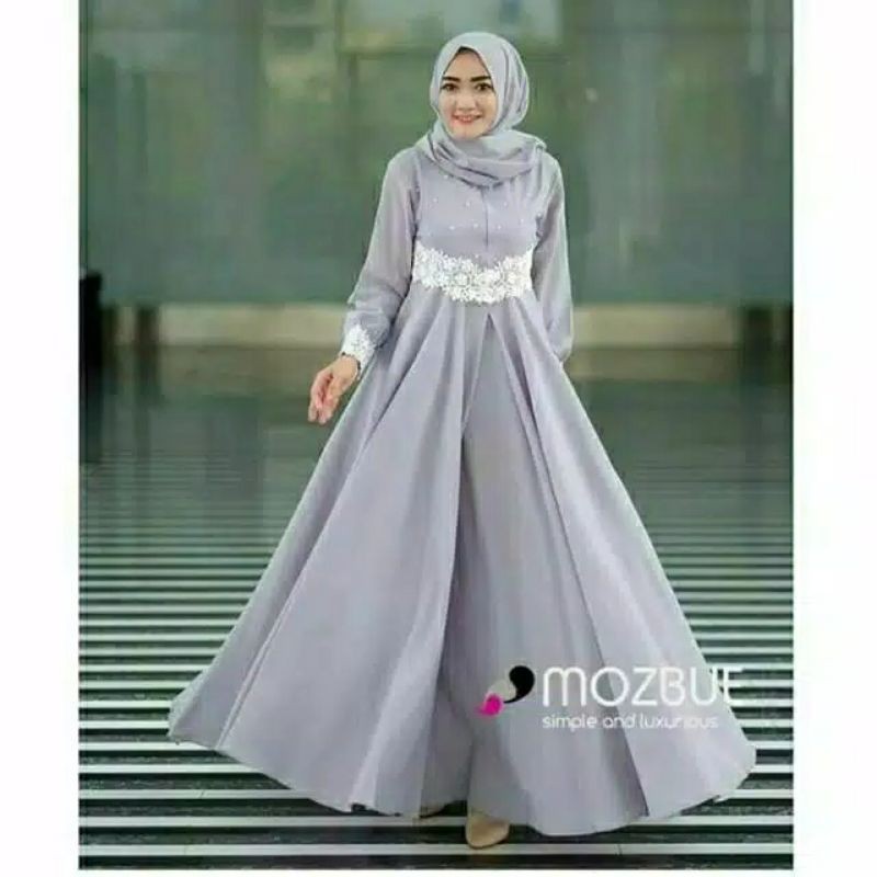 DRES ELISABET /PAKAIAN WANITA MUSLIM/GAMIS MURAH /GAMIS LUCU/GAMIS TERBARU 2021/BAJU GAMIS TERLARIS