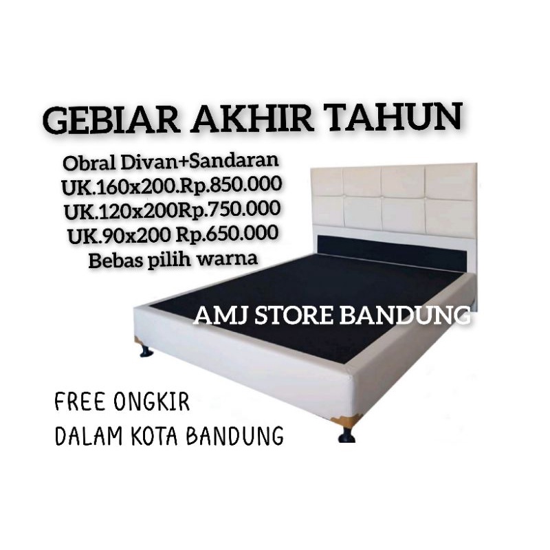 OBRAL DIVAN NO 2 PUTIH DIPAN PUTIH RANJANG PUTIH ALAS KASUR MURAH BANDUNG