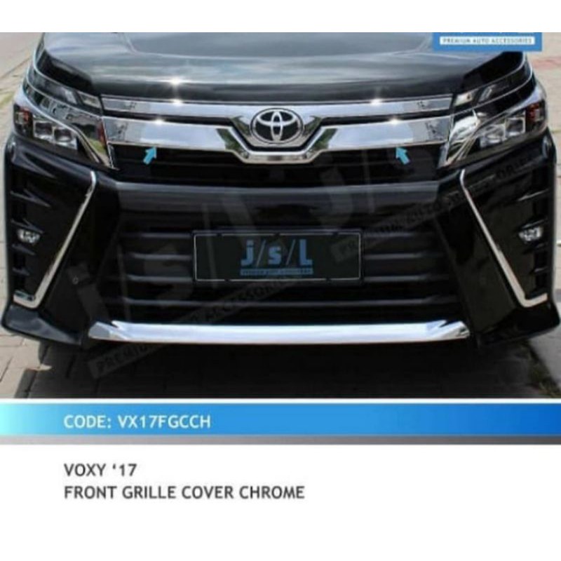 List Grill Bumper Depan Toyota VOXY chrome