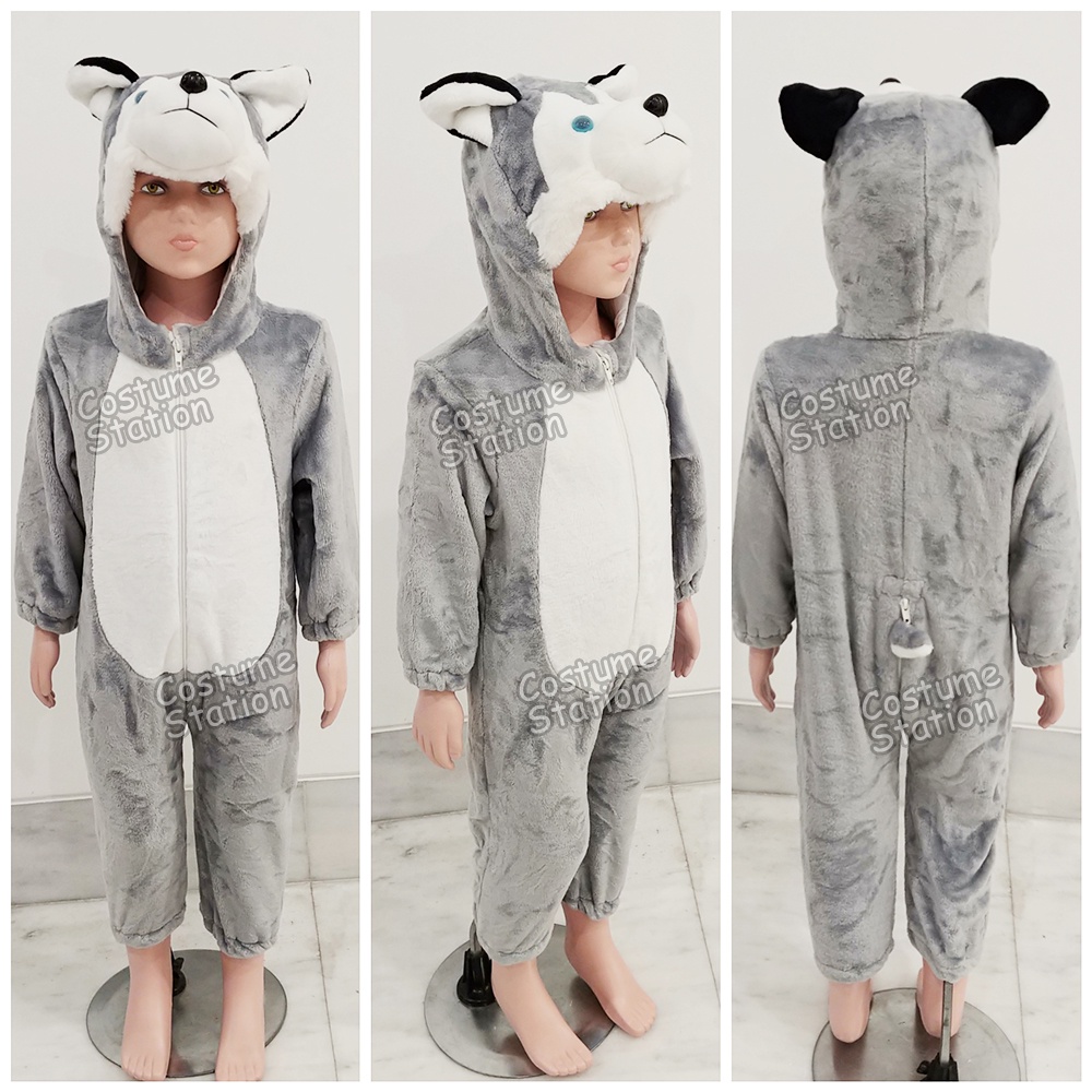 Kostum Onesie Husky Dog / Costume Anjing Hewan Animal Binatang anak