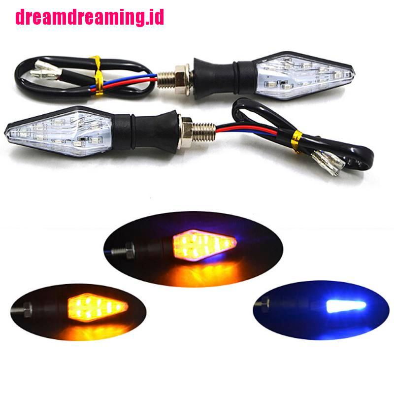 Lampu Sinyal Belok Sepeda Motor 12 led Amber +