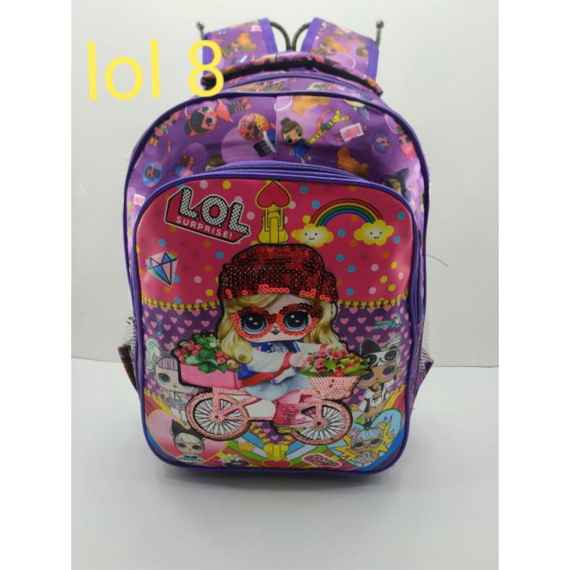 Tas Ransel Sekolah Printing Lampu Lol