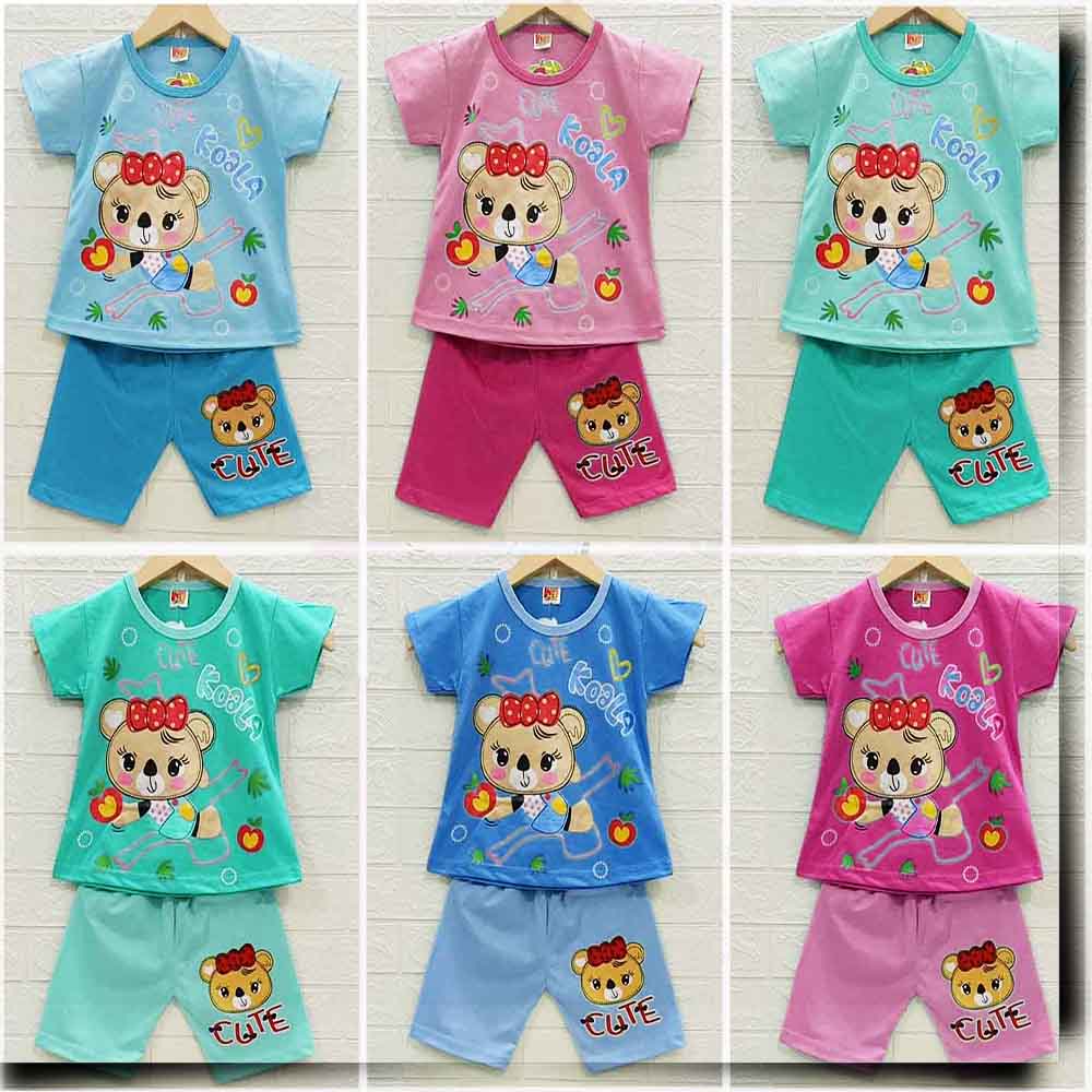 MKids88 - Baju Setelan HP KAOS Anak Perempuan Koala