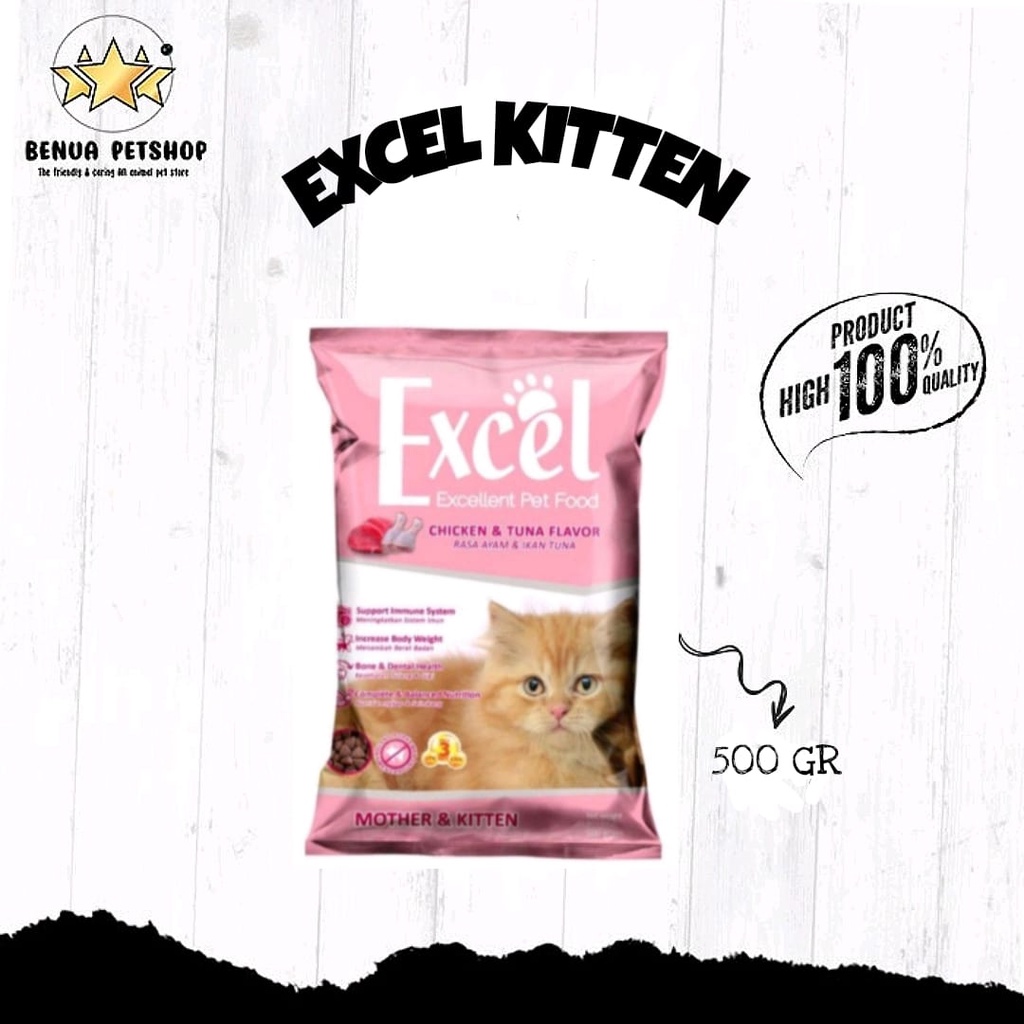 Makanan Kucing kering Murah Premium EXCEL 500gr All varian