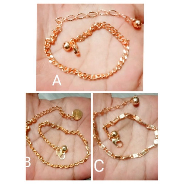 DAL084. Gelang tangan xuping wanita dewasa lapis emas