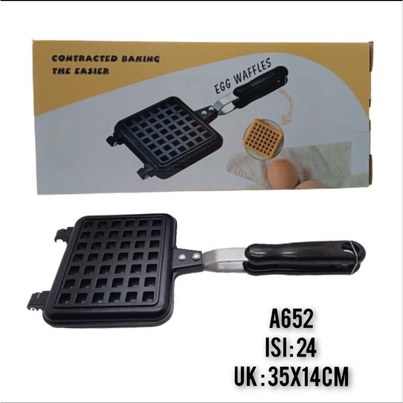 Cetakan Kue Waffle Egg Waffle Maker Anti Lengket