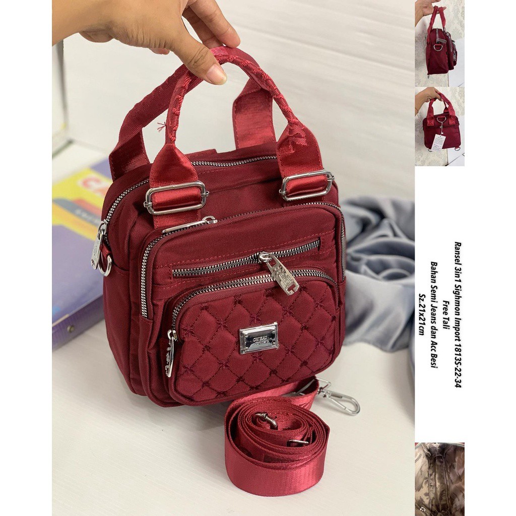 Tas Multifungsi Wanita Tas Chibao Multifungsi kode 1813s-22. Tas Chibao Kanvas Terbaru Best Seller!!