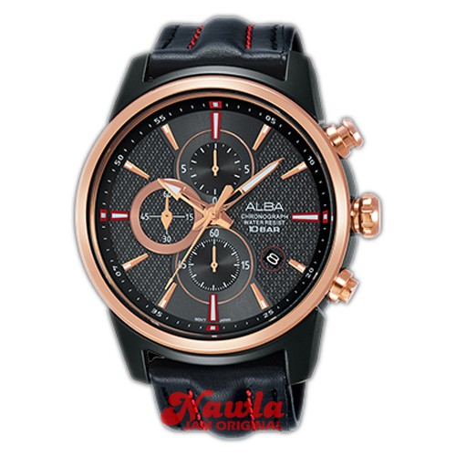 Alba Quartz AM3456X1 Chronograph Rose Gold - Jam Tangan Pria AM3456