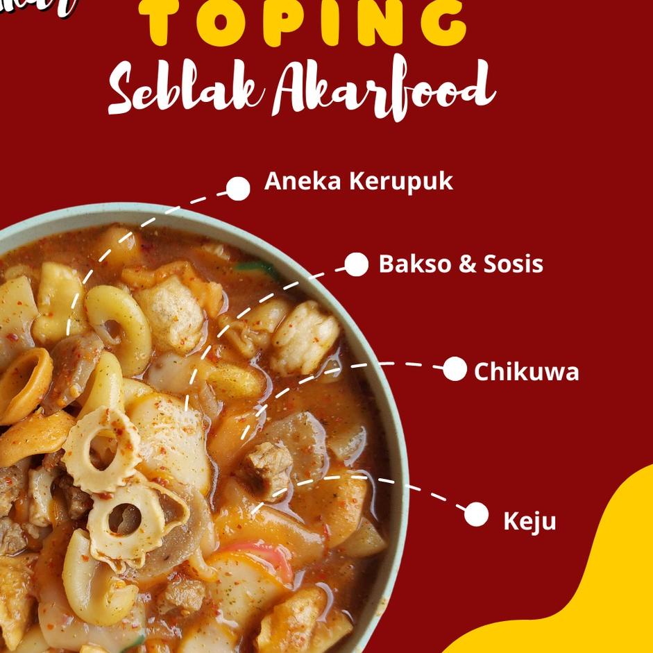 

Terbaik Akarfood Seblak Instan Spesial Ekstra Pedas Plus Keju !!!
