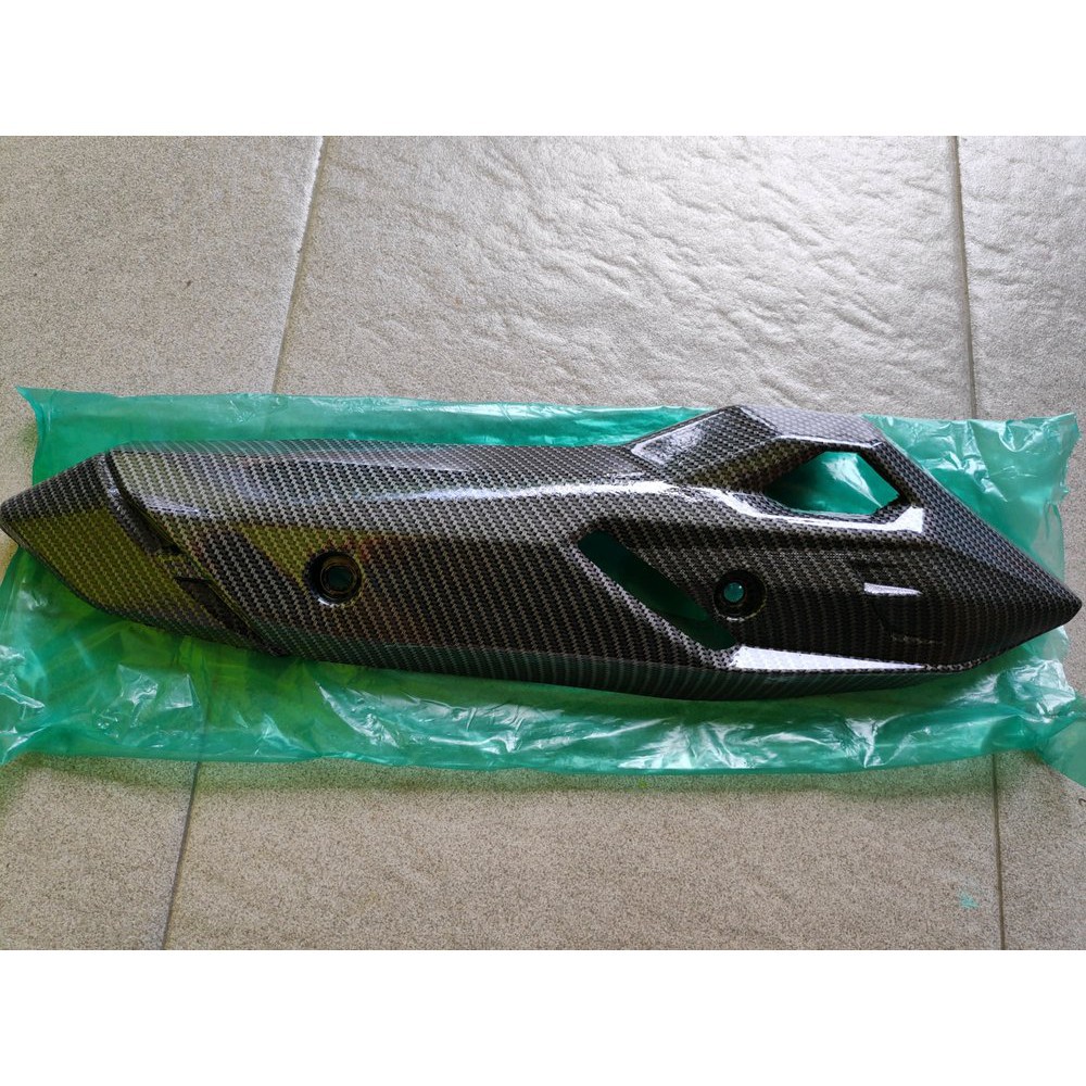 Cover Tameng Tutup Knalpot Vario 125 150 2017 Lama Carbon Karbon - MF AKSESORIS MOTOR