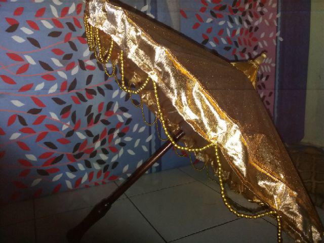 Payung Geulis Gold D84cm Gagang Pendek 75cm