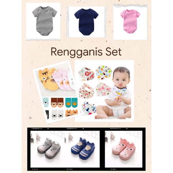 RENGGANIS SET | BABY HAMPERS BAYI GIFT KADO SET | PAKET LAHIRAN BAYI LAKI - LAKI PEREMPUAN UNISEX-2