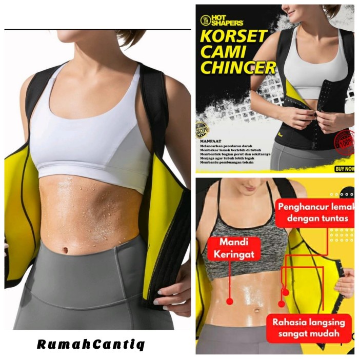 HOT SHAPER CAMI WAIST CINCHER ROMPI PELANGSING PENGECIL PERUT ORIGINAL DENGAN BOX