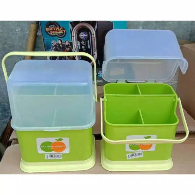 Tempat sendok Tutup Golden Sunkist