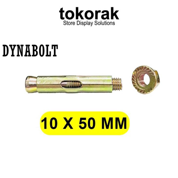 BAUT BETON TEMBOK DYNABOLT 10 X 50 MM - ANGKUR BOLT