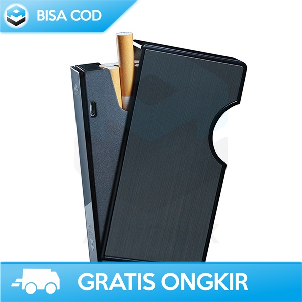 COVER SAFETY BOX ROKOK 10 20 SLOT PLUS KOREK ELEKTRIK LST RECHARGEABLE