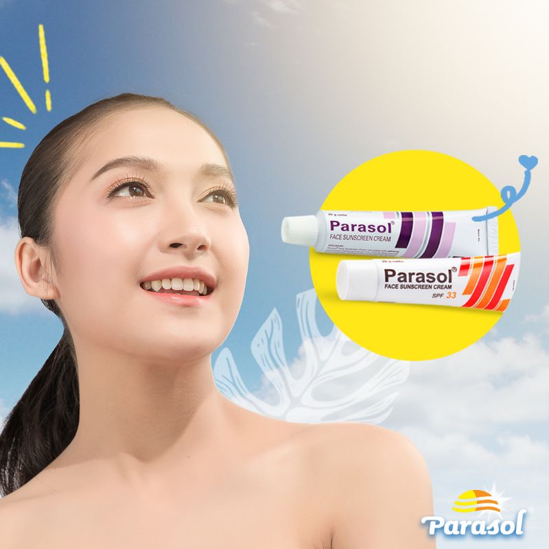 PARASOL UNGU - PARASOL SPF 33 - PELEMBAB DAN SUNSCREEN