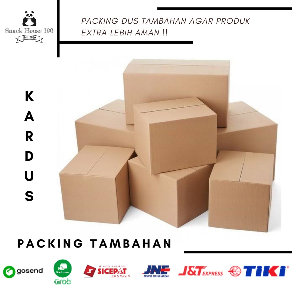 

Packing Dus tambahan agar produk extra lebih aman