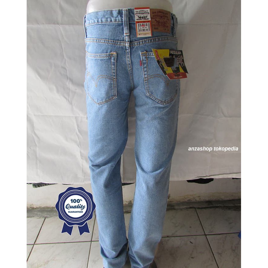 CELANA PRIA PANJANG ORIGINAL Celana Jeans Denim Bandung ANZ Standar/Regular BioBlitz 27-32 CO JEANS