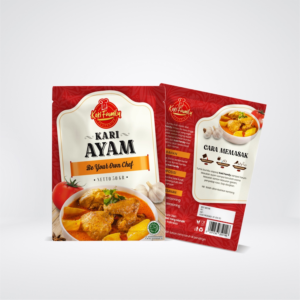

Koki Family Bumbu Kari Ayam - Bumbu Lezat Masakan Ayam 50 gr