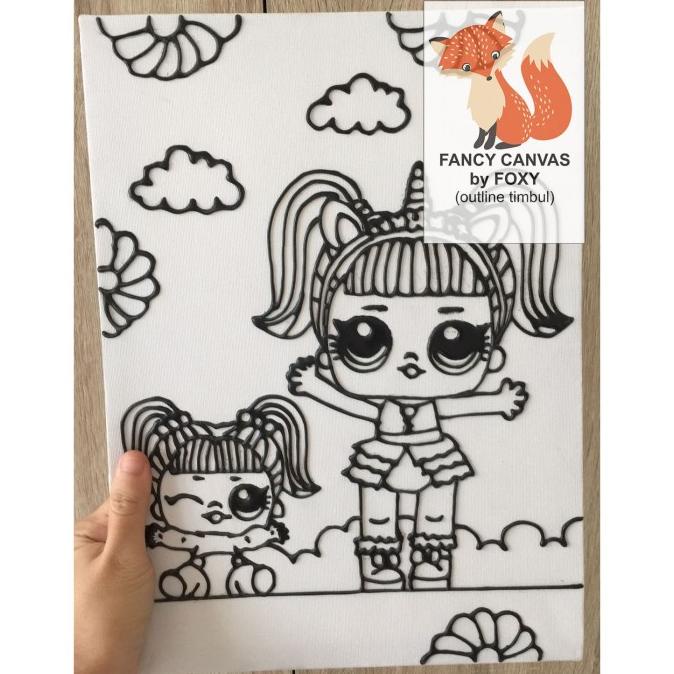 

[COD] Kanvas lukis anak gambar LOL surprise doll 2 - double EKSLUSIF Kode 1021