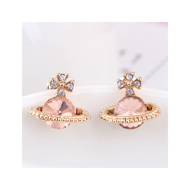 LRC Anting Tusuk Fashion Saturn Stud Earrings A58321