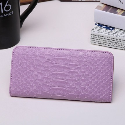 Dompet Wanita Impor Panjang Tipis KULIT BUAYA Matte Womens Batam Long Walet