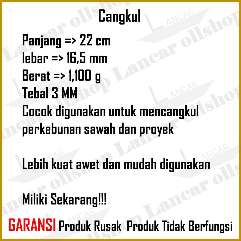 Pacul Cangkul Raptor Cap Buaya / Cangkul Serba Guna Pacul Proyek Bangunan Kebun RRT