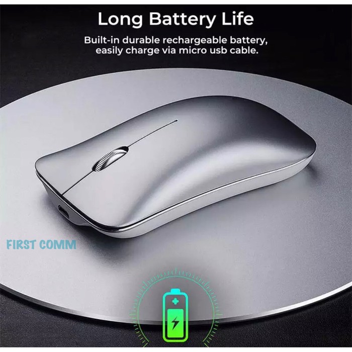 Mouse Wireless Rechargeable &amp; Silent Click USB POWER SAVING